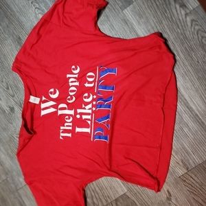 Patriotic crop top t-shirt